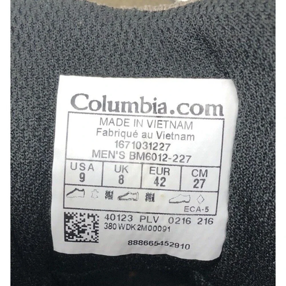 Columbia North Plains Drifter Hiking Shoes Mens Sz 9 Waterproof  Suede Outdoors